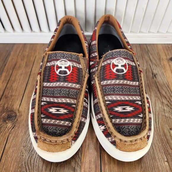 Twisted X Hooey Slip On Loper Nomad Multi Mens Sz 8 M Casual Aztec Shoes MHYC023